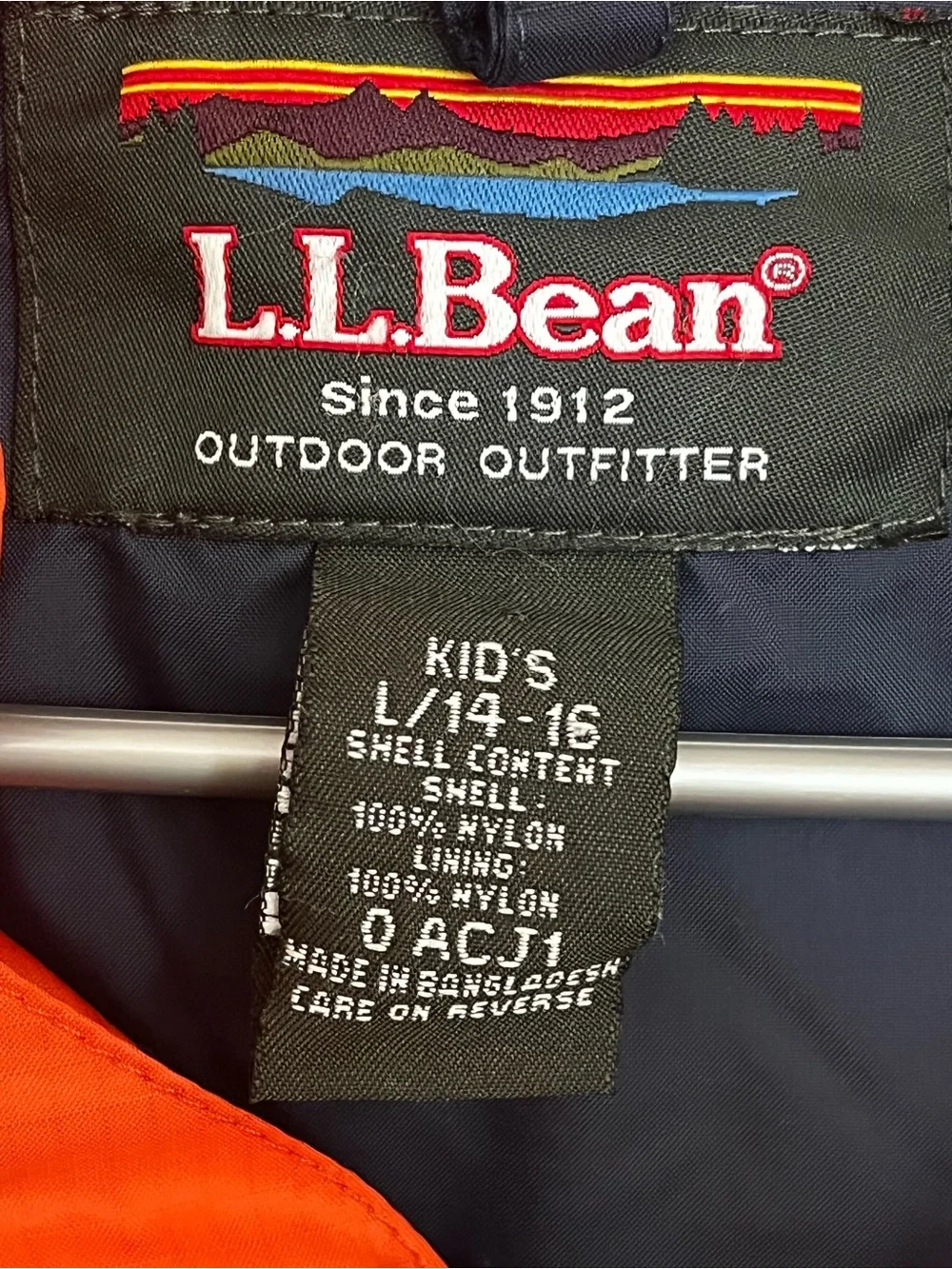 LL Bean Jacket Youth Size L (14/16)